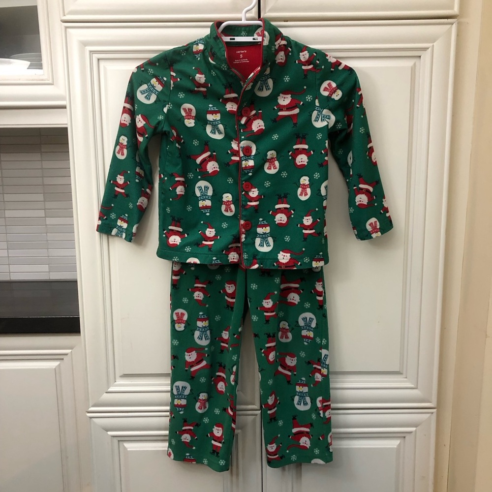 Carter’s 2 pc. fleece Christmas theme pajamas